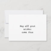 Elegant Happy Whimsical Lion Birthday Karte (Rückseite)