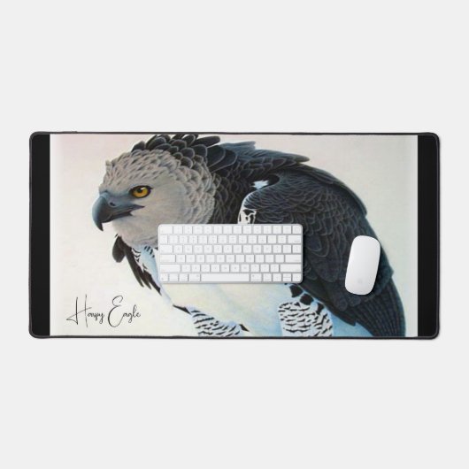 "Elegant Harpy Eagle" Schreibtischunterlage (Tastatur & Maus)