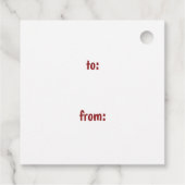 Elegant Have a Holly Jolly Christmas Calligraphy Geschenkanhänger (Rückseite)