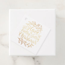 Elegant Have a Holly Jolly Christmas Calligraphy