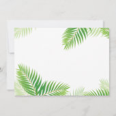 Elegant Hawaiian Luau Birthday Foto Einladung (Rückseite)