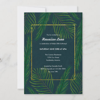 Elegant Hawaiian Luau Einladungen