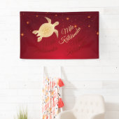 Elegant Hawaiian Weihnachten | Red Gold Banner (Insitu)
