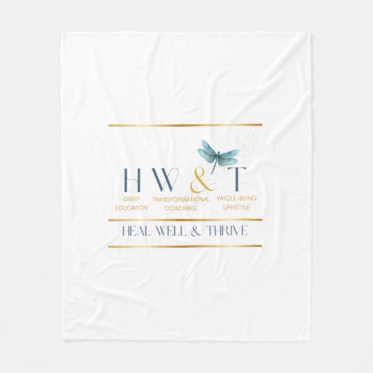 Elegant HealWell & Thrive Fleecedecke (Vorderseite)