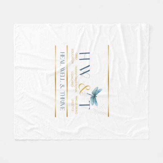 Elegant HealWell & Thrive Fleecedecke (Vorderseite (Horizontal))