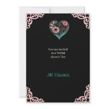 Elegant Heart Brautparty-Einladung