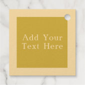 Elegant Heart Floral Geschenkanhänger (Rückseite)