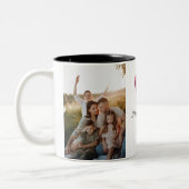 Elegant Heart Happy Valentine's Day Photo Zweifarbige Tasse (Links)