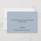 Elegant Heart Script Photo Baby Shower Thank You Dankeskarte (Rückseite)