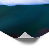 Elegant Heart-Shaped White Calla Lily Poster (Ecke)