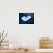 Elegant Heart-Shaped White Calla Lily Poster (Küche)