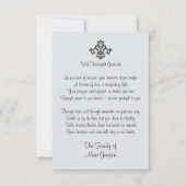 Elegant Heartfelt Dankbarkeit Familie des Dankes Dankeskarte (Vorderseite)