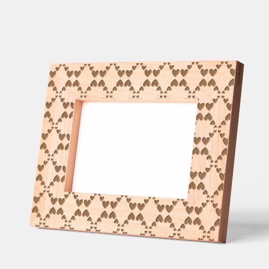 Elegant Hearts Mesh Muster Geätzte Rahmen (Links)