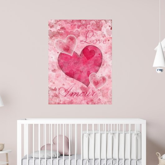 Elegant Hearts Poster (Kinderzimmer 2)