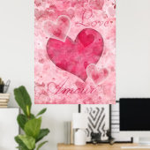 Elegant Hearts Poster (Heimbüro)