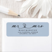 Elegant Hearts Script Mr & Mrs. Wedding (Insitu)