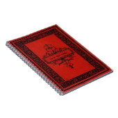 Elegant Hearts Vintag Book Cover Goth Notebook Notizblock (Rechte Seite)