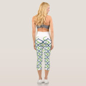 Elegant Helix Bloom Muster Capri Leggings (Rückseite)