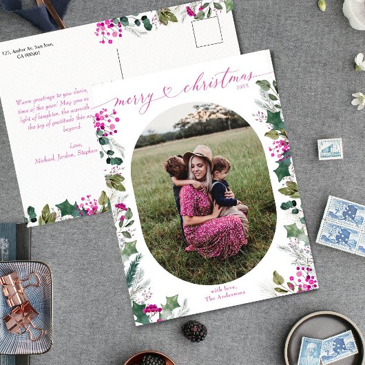 Elegant & hell Frohe Weihnachten Foto