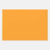 Elegant, hell orange Minimalistisch und elegant Geschenkpapier Set (Vorderseite 3)