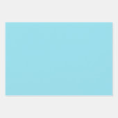 Elegant hellblau Minimalistisch und elegant Geschenkpapier Set (Vorderseite 2)