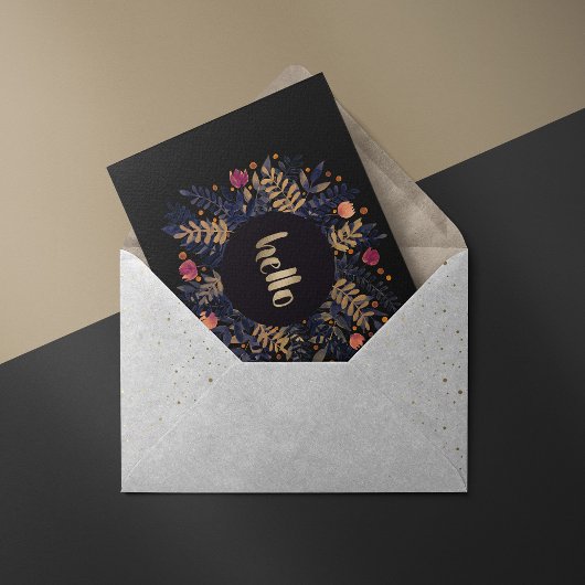 Elegant Hello Herbstvibes Card