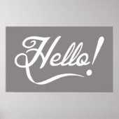 Elegant Hello Poster (Vorne)
