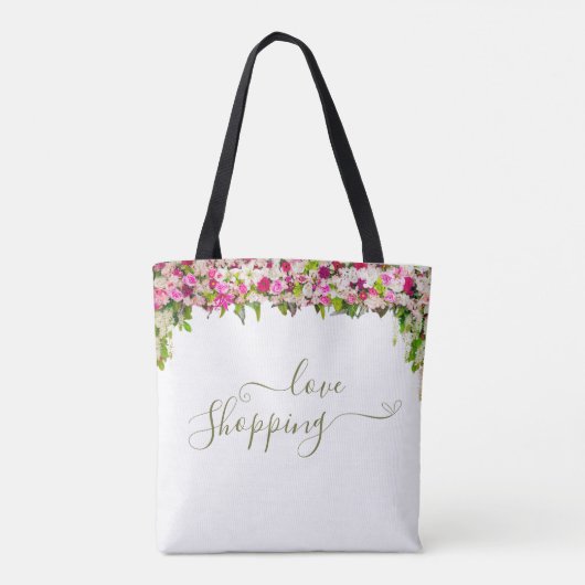 Elegant hellrosa, floralistisch tasche (Rückseite)