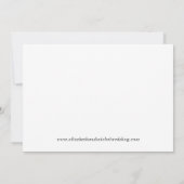 Elegant heruntergestufte kleine Hochzeitserklärung Ankündigung (Rückseite)