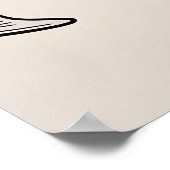 Elegant "Herzlichen Glückwunsch zu Ihrer Hochzeit" Poster (Ecke)