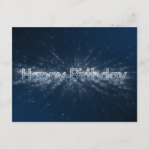 Elegant Herzlichen Glückwunsch zum Geburtstag funk Postkarte