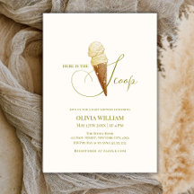 Elegant hier ist die Scoop Ice Cream Baby Dusche