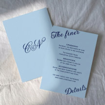 Elegant Himmelblau Küsten-Romanische Hochzeit im C