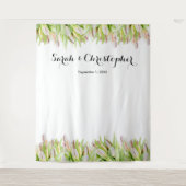 elegant | Hintergrund des Hochzeitsstils | Pink Tu Wandteppich (Vorderseite)