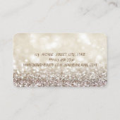 Elegant hoch entwickelte moderne Glitterie Bokeh,K Visitenkarte (Rückseite)