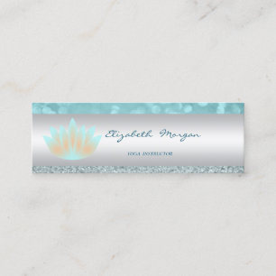 Elegant hoch entwickelte moderne Glitterie Bokeh,L Mini Visitenkarte