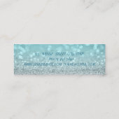 Elegant hoch entwickelte moderne Glitterie Bokeh,L Mini Visitenkarte (Rückseite)