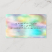 Elegant hoch entwickelte moderne Holografie Visitenkarte (Rückseite)