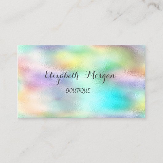 Elegant hoch entwickelte moderne Holografie Visitenkarte (Vorderseite)