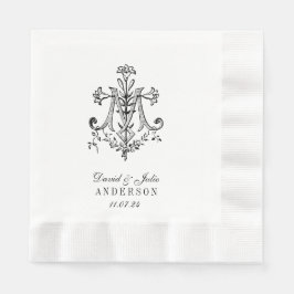 Elegant Hochzeit katholische Marian Cross Religiou Serviette