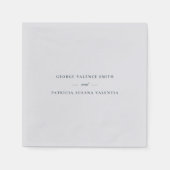 Elegant | Hochzeit Serviette (Vorderseite)