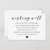 Elegant Hochzeitsplanung für Hochzeiten Begleitkarte (Vorne/Hinten)