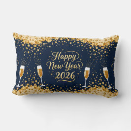Elegant Holiday Accent Throw Pillow-New Year Lendenkissen