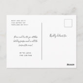 Elegant Holiday Gold Red Christmas Trees w/ Bows Postkarte (Rückseite)