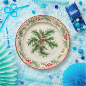 Elegant Holiday Holly Pappteller (Party)