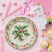 Elegant Holiday Holly Pappteller (Party)