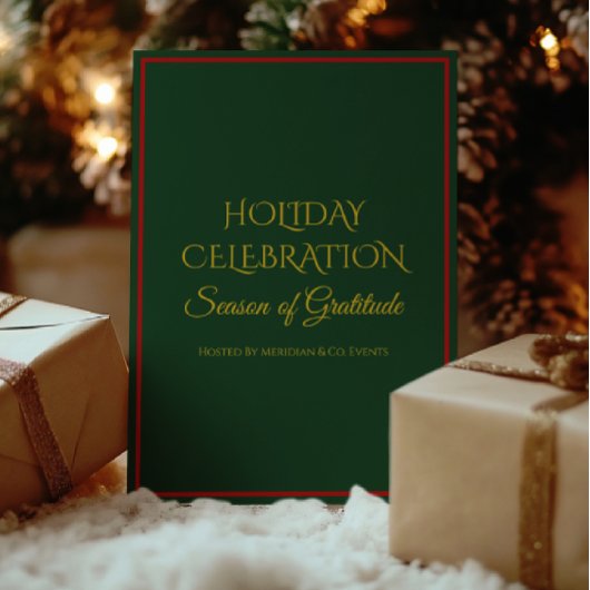 Elegant Holiday Party Invitation for Business  Einladung