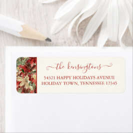 Elegant Holiday Poinsettia Weihnachtsansprache