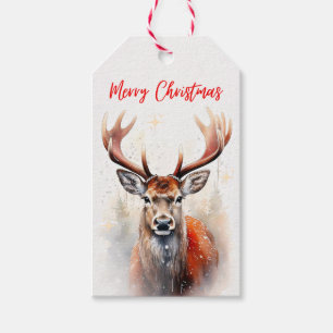 Elegant Holiday Rentier Weihnachtsgeschenke Tags Geschenkanhänger