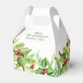 Elegant Holly Berry Frory Weihnachtsurlaub Gefalle Geschenkschachtel (Rückseite)